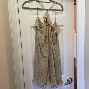 High neck mini dress